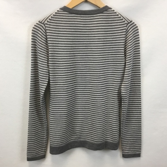 Garnet Hill Floral Embroidered Marino Wool Cardigan - Picture 2 of 10